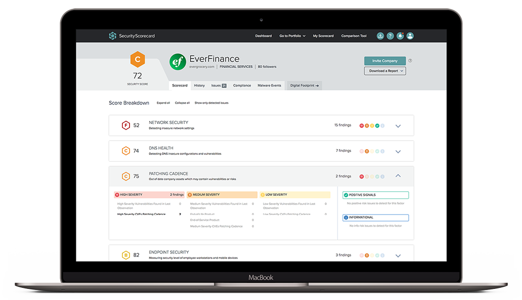 SecurityScorecard UI